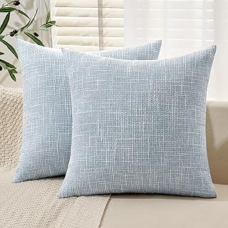 Blue outdoor pillow