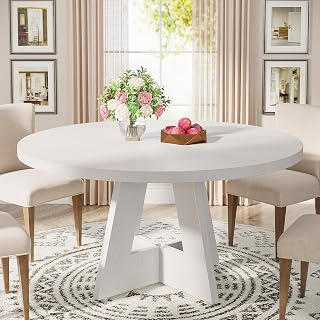 White breakfast table