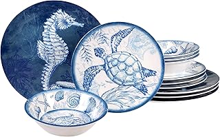 Blue breakfast plates