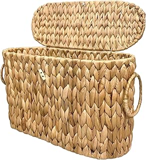 Wicker storage basket