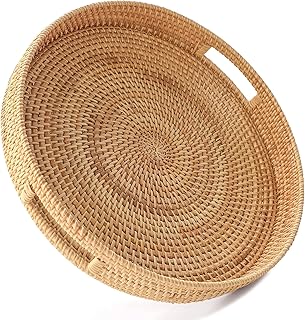 Wicker coffee tray