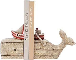 Blue white bookends