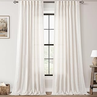 Cream linen curtains