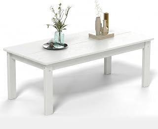 White outdoor coffee table