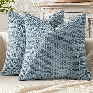 Blue coastal pillow covers