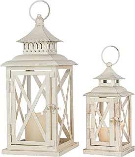 White outdoor lanterns