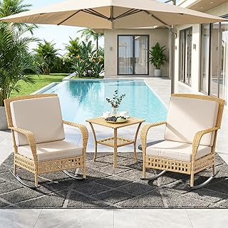 Rattan patio chair set