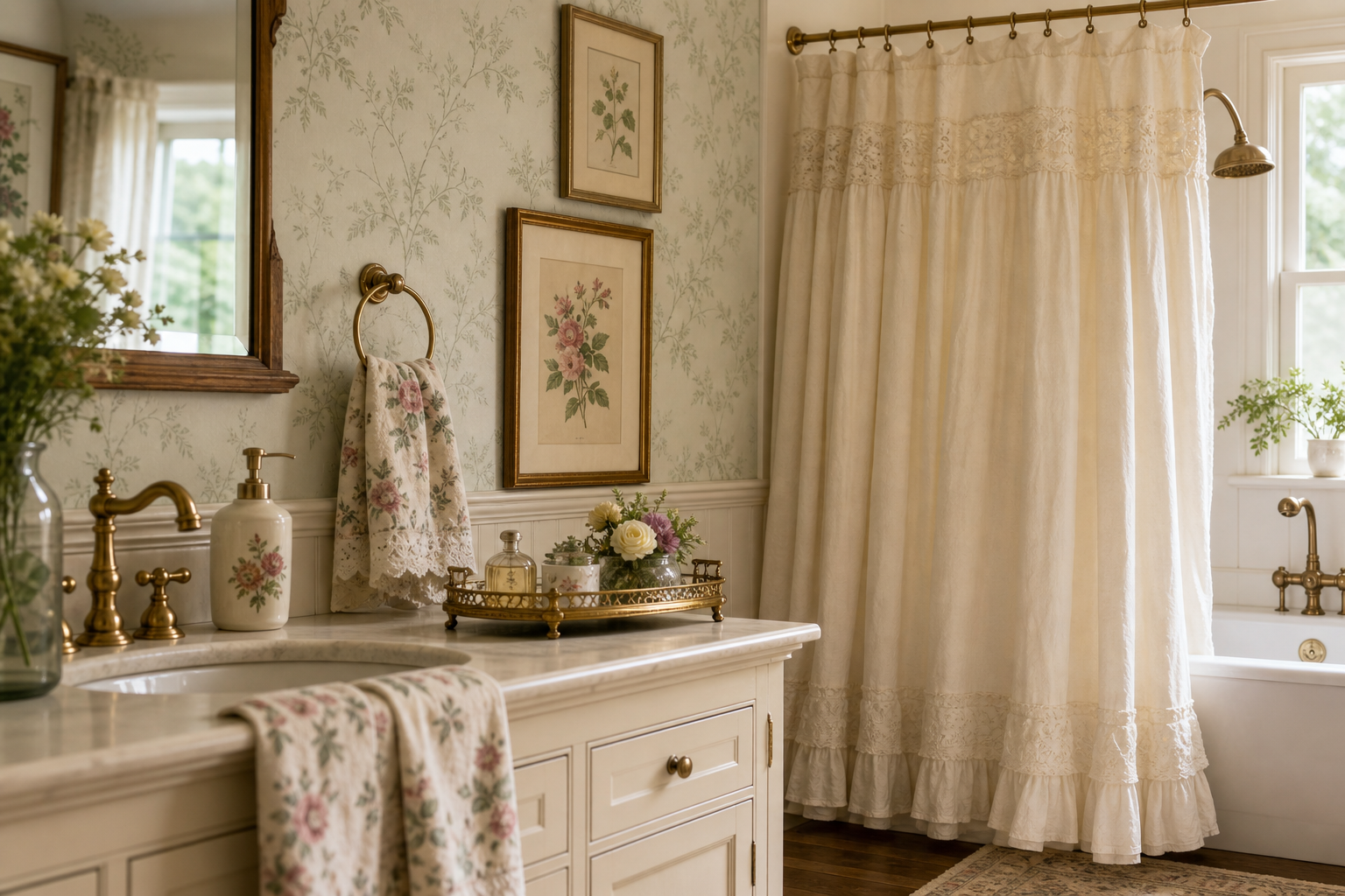 Cottagecore Bathroom Amazon Finds finished room setup