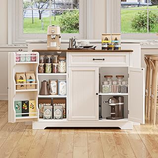 Painted coffee bar cabinet