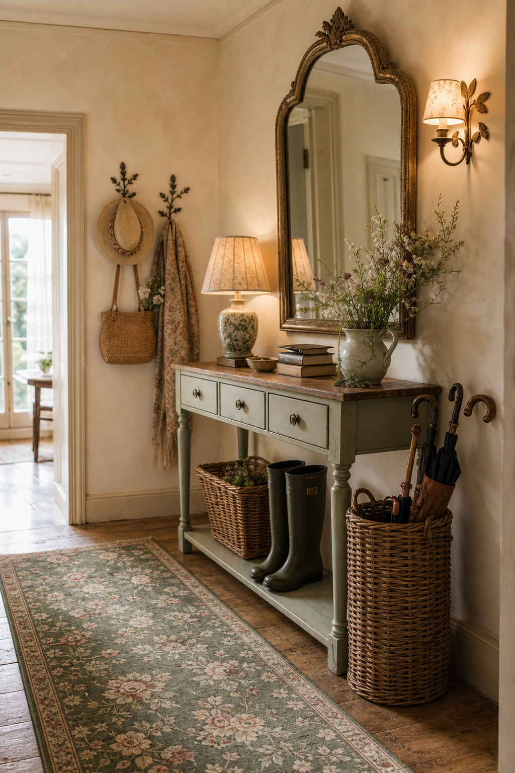 Cottagecore Entryway Amazon Finds finished room setup