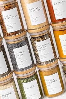 Glass spice jars