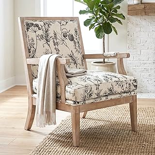 Floral accent chair
