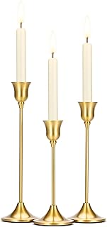 Brass candlestick holders