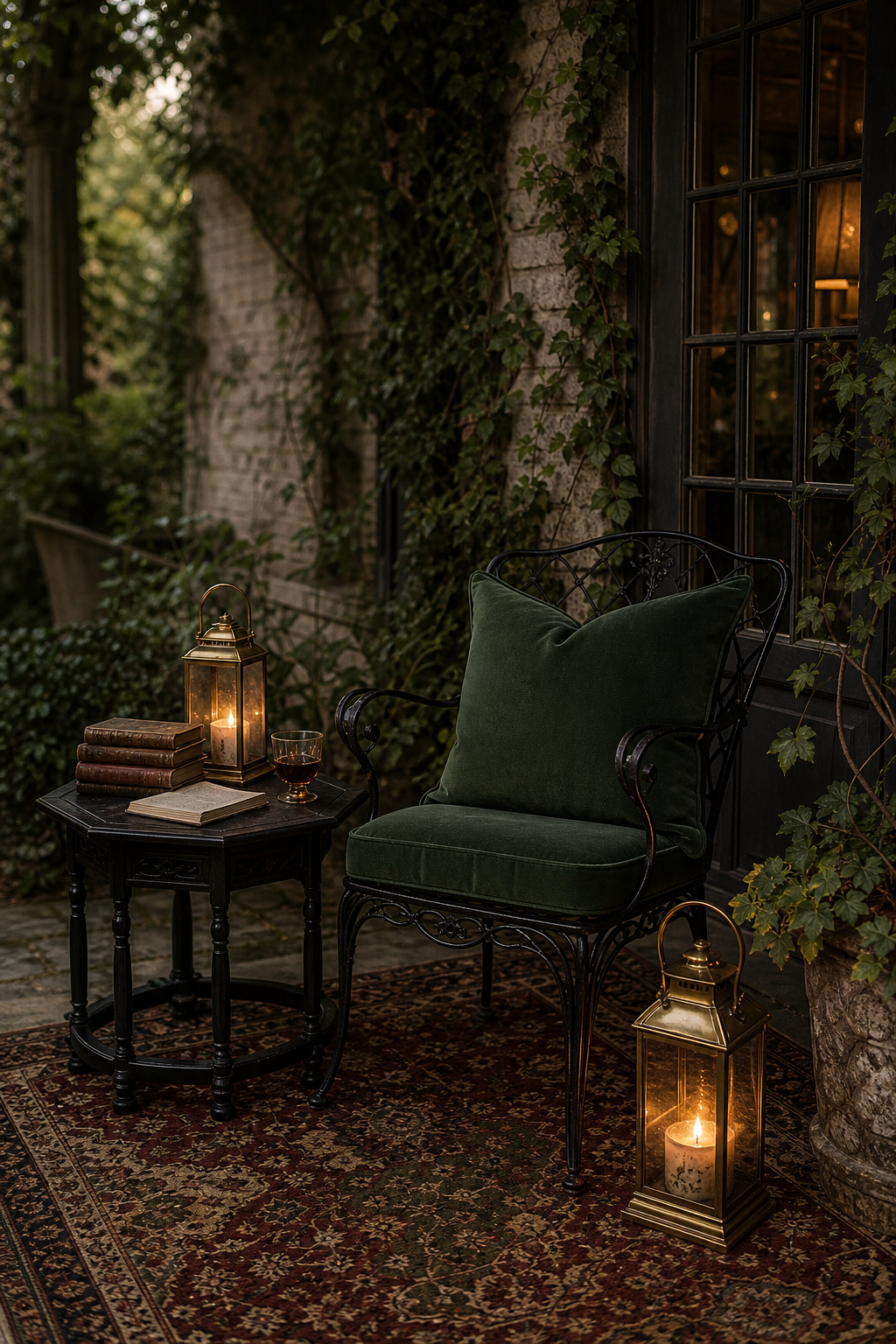 Dark Academia Garden Seating Amazon Finds finished room setup