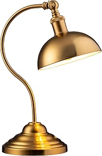 Brass banker desk lamp