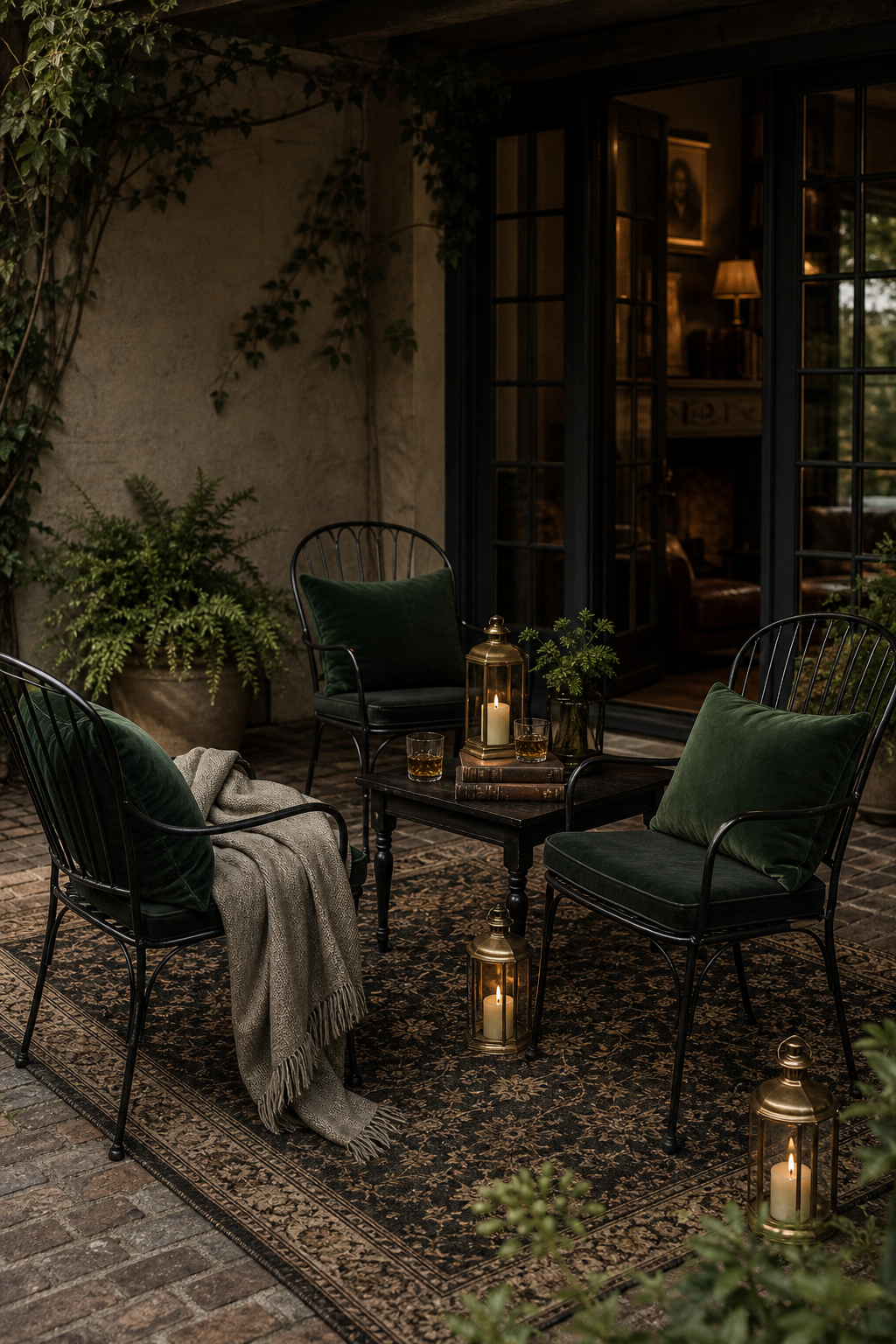 Dark Academia Patio Amazon Finds finished room setup
