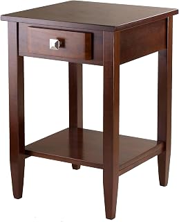 Dark wood side table