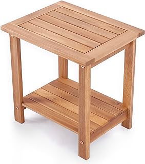Small wood balcony table