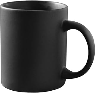 Black ceramic mugs