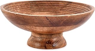 Wooden serving bowl