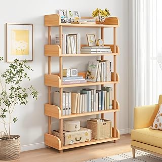 Light wood bookcase