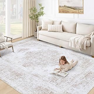 Neutral woven area rug