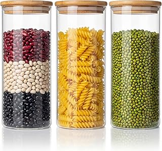 Bamboo pantry jars