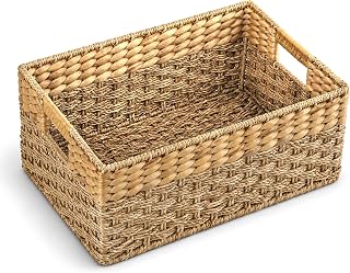 Linen storage baskets