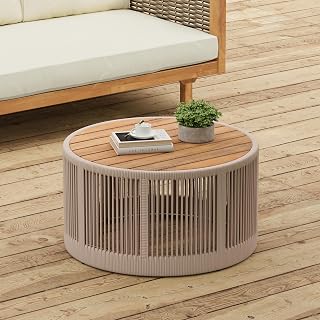 Low outdoor coffee table