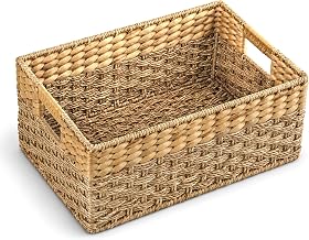 Woven book basket