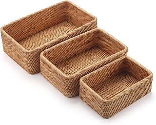 Woven shelf baskets