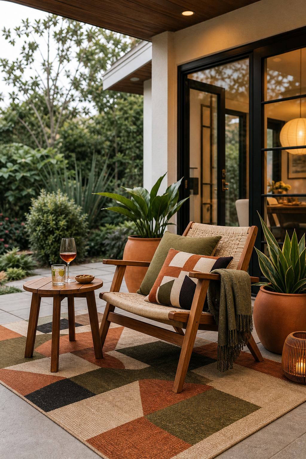 Mid-Century Modern Garden Seating Amazon Finds finished room setup