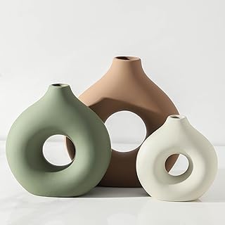 Amber shelf vase