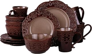 Amber dinnerware set