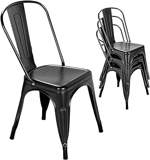 Black metal balcony chair