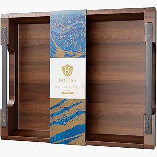 Wood serving tray