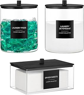 Glass detergent jars