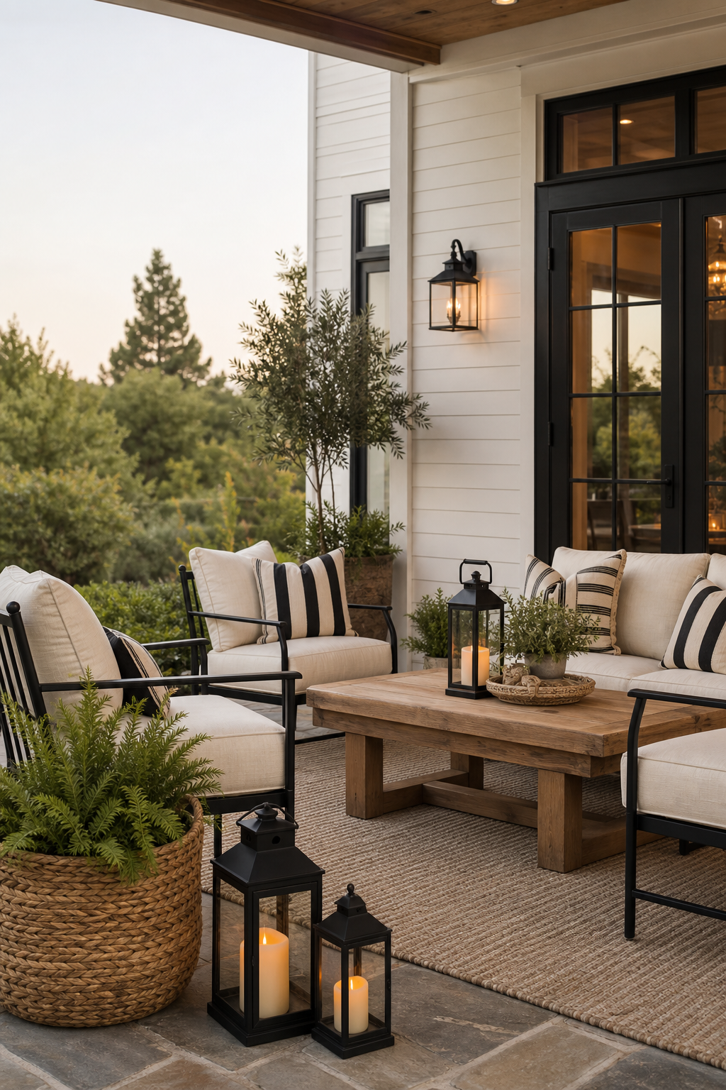 Modern Farmhouse Patio Amazon Finds finished room setup