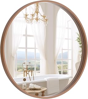 Round entryway mirror