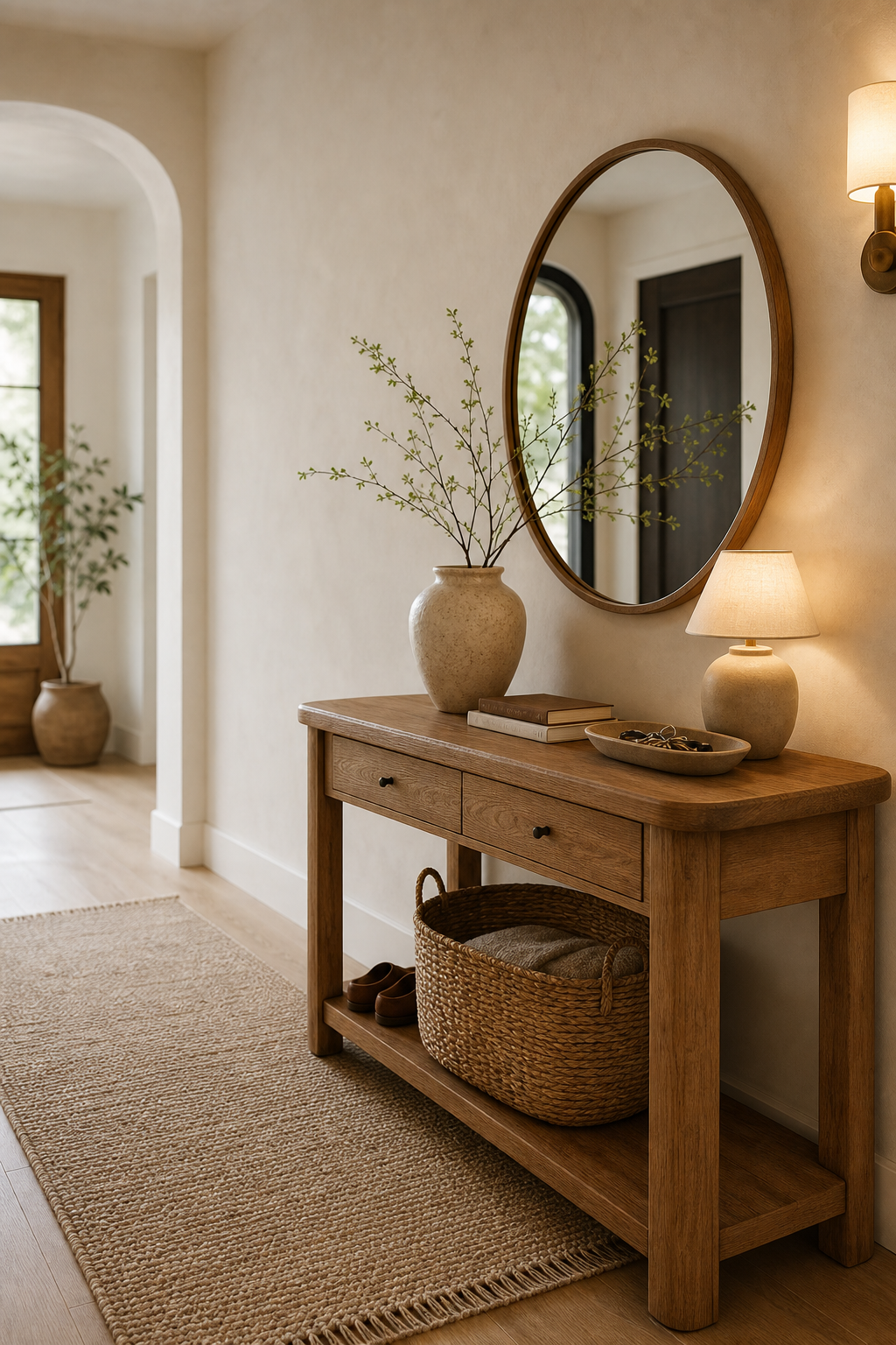 Organic Modern Entryway Amazon Finds finished room setup