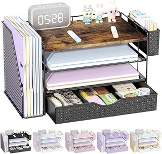 Wood desk organizer