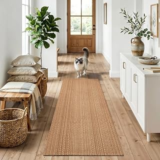 Stone or jute runner rug