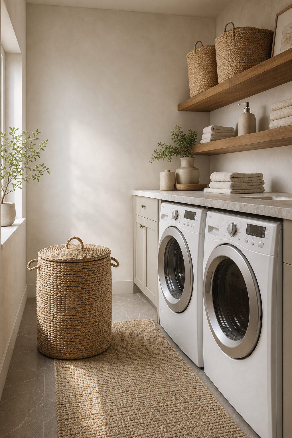 Organic Modern Laundry Room Amazon Finds finished room setup