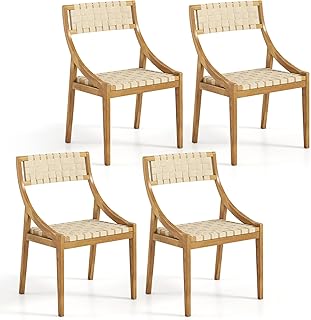 Neutral outdoor dining chairs