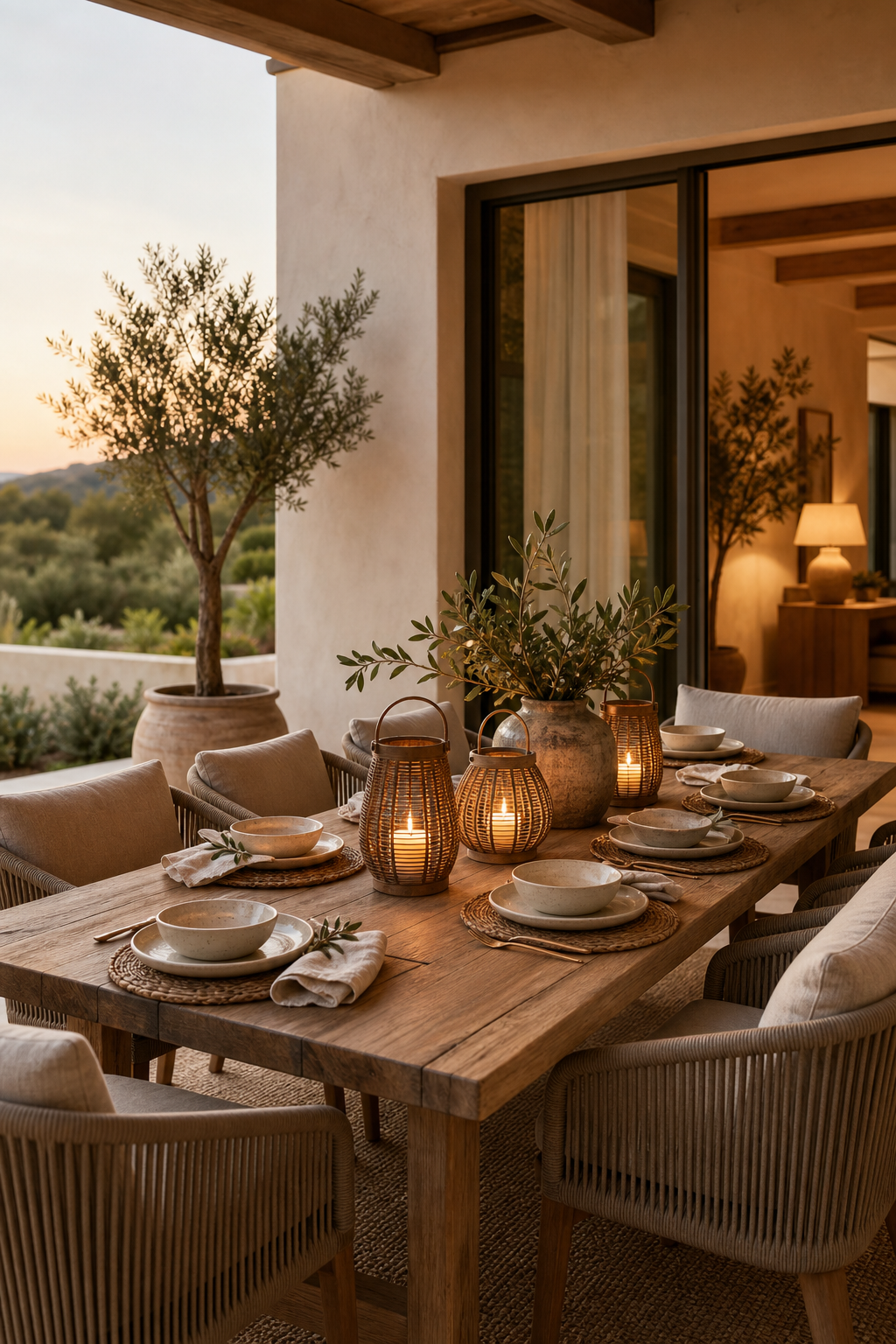 Organic Modern Outdoor Dining Amazon Finds finished room setup