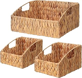 Woven pantry baskets