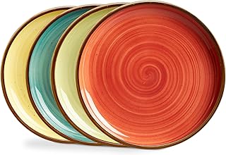 Colourful dinner plates