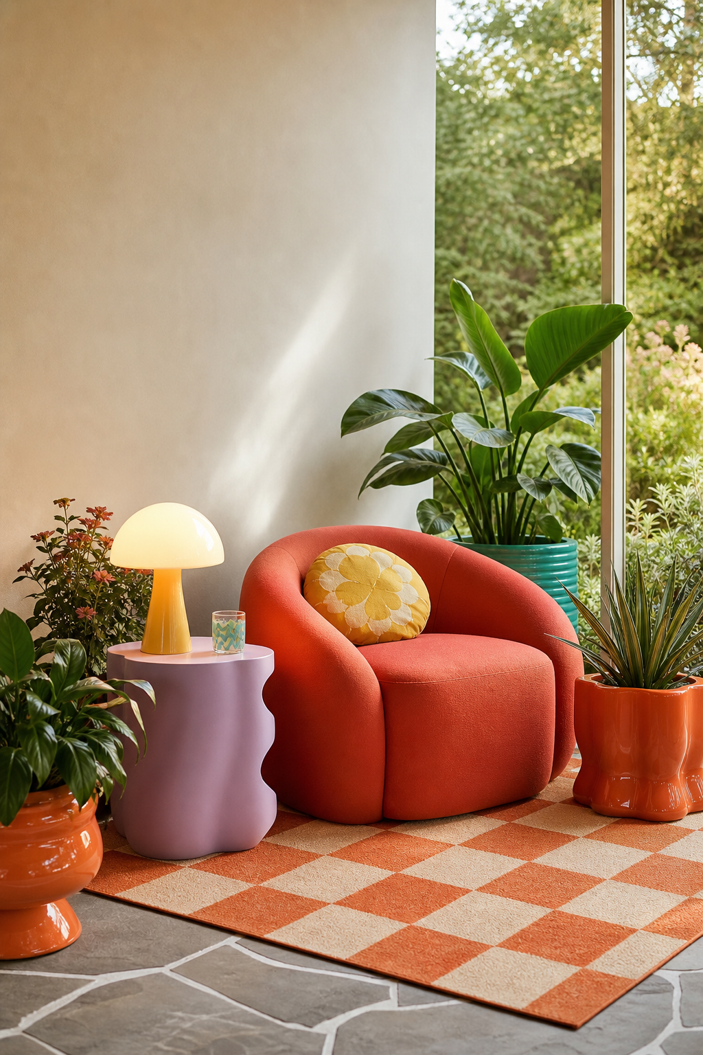 Retro Postmodern Garden Seating Amazon Finds finished room setup