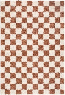 Checkerboard area rug