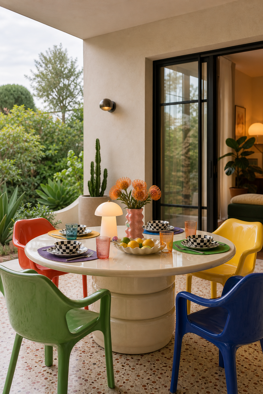Retro Postmodern Outdoor Dining Amazon Finds finished room setup
